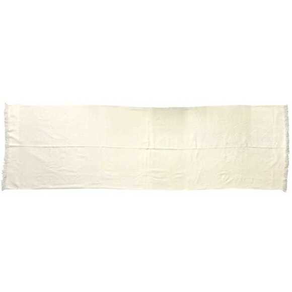 HERMES Authentic Cream Silk Scarf